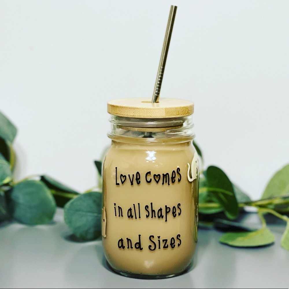 Handmade reusable mason jar